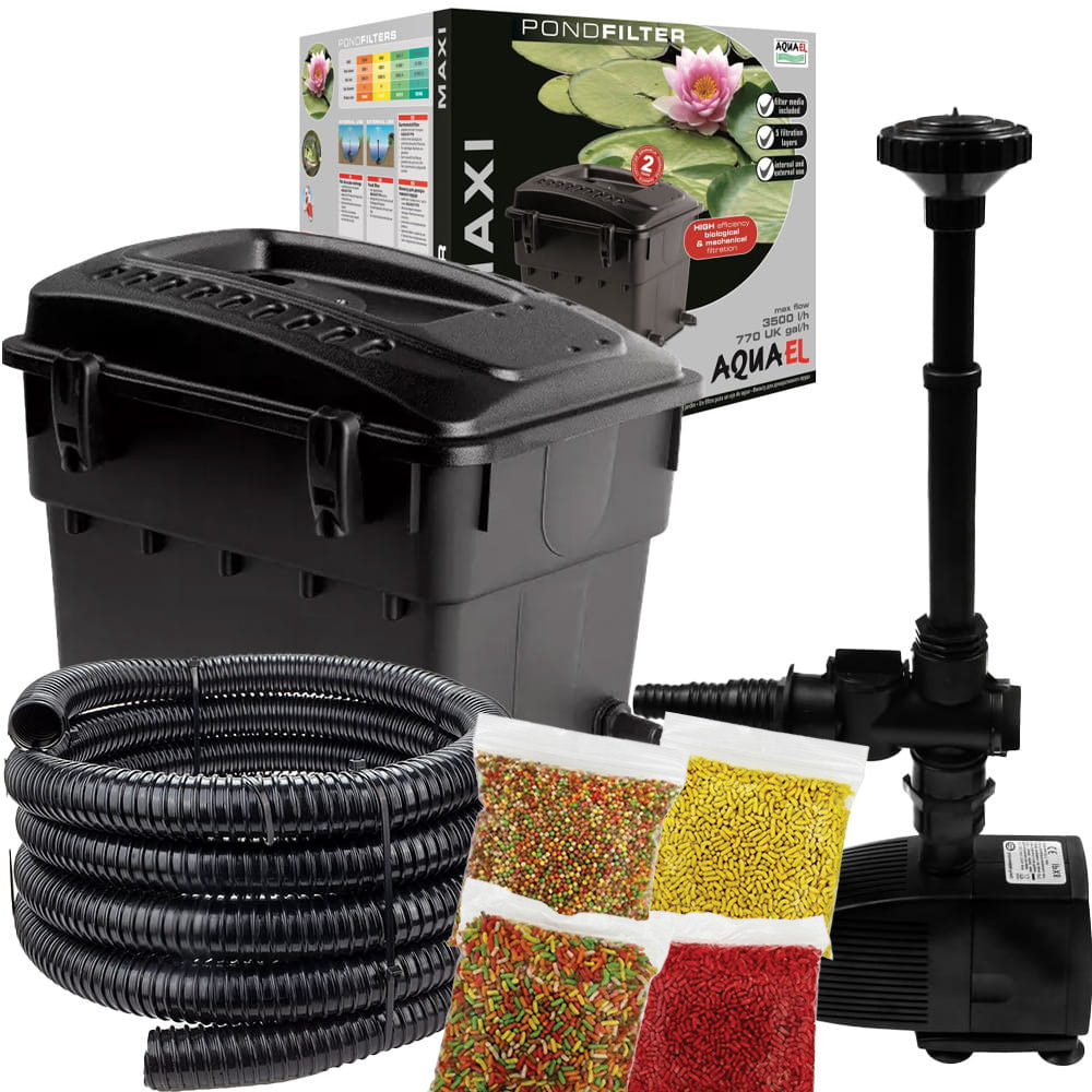 Aquael zestaw SET 16 filtr MAXI pompa NP-3000 do oczka stawu + gratisy